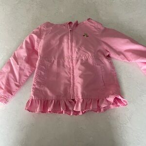 Pink Ruffled Girls' Jacket